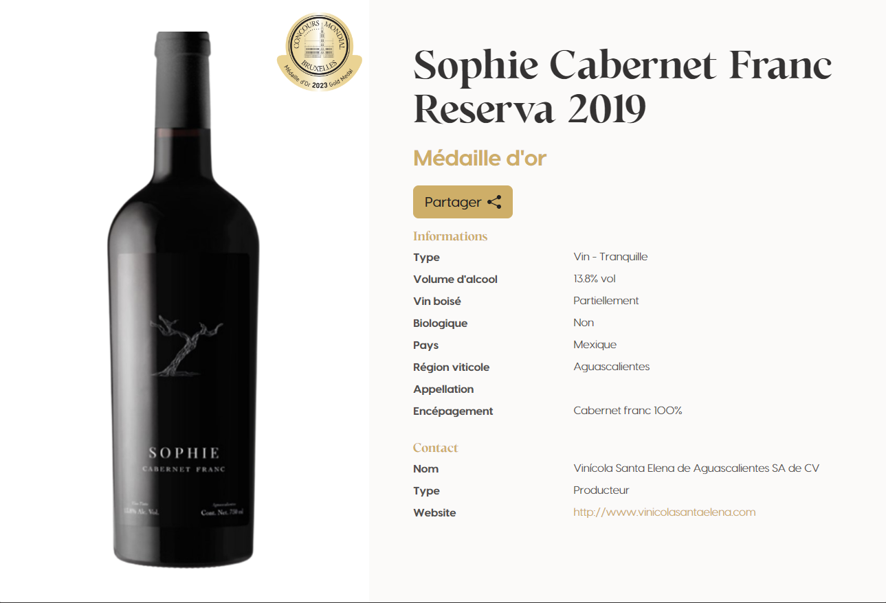 Sophie Cabernet Franc (750 ml)